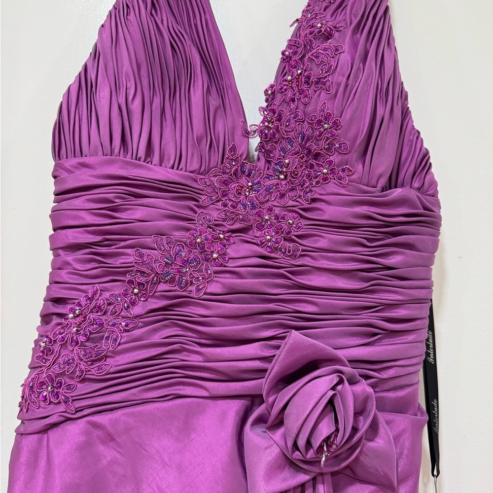 Elegant Purple Mini Dress - Picture 2 of 9